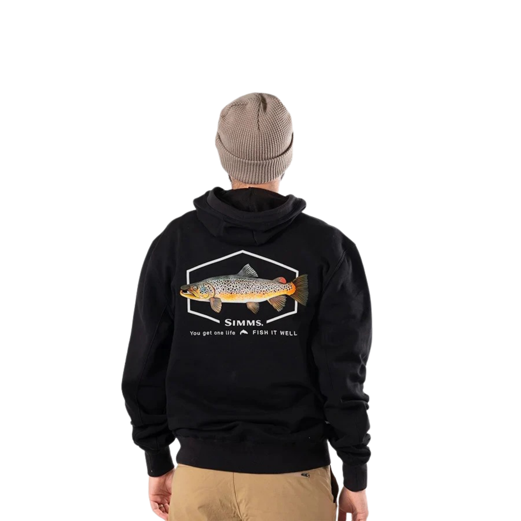 Simms Men's F25 Brown Trout Artist Hoody
