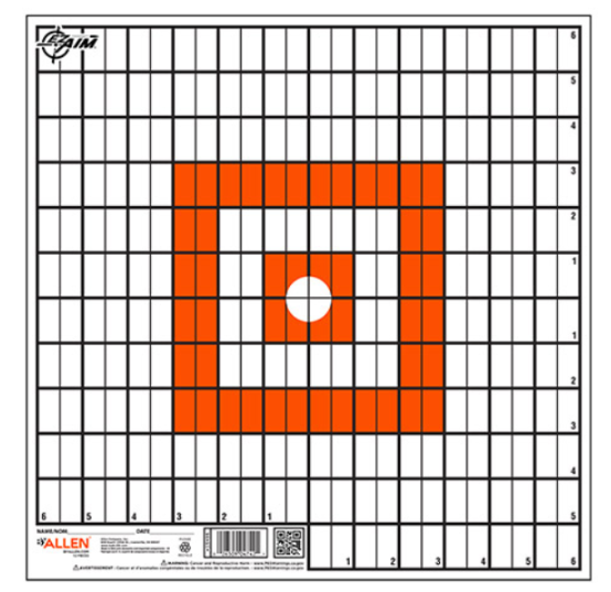 Allen Ez Aim Paper 12"x12" Grid Target 12pk