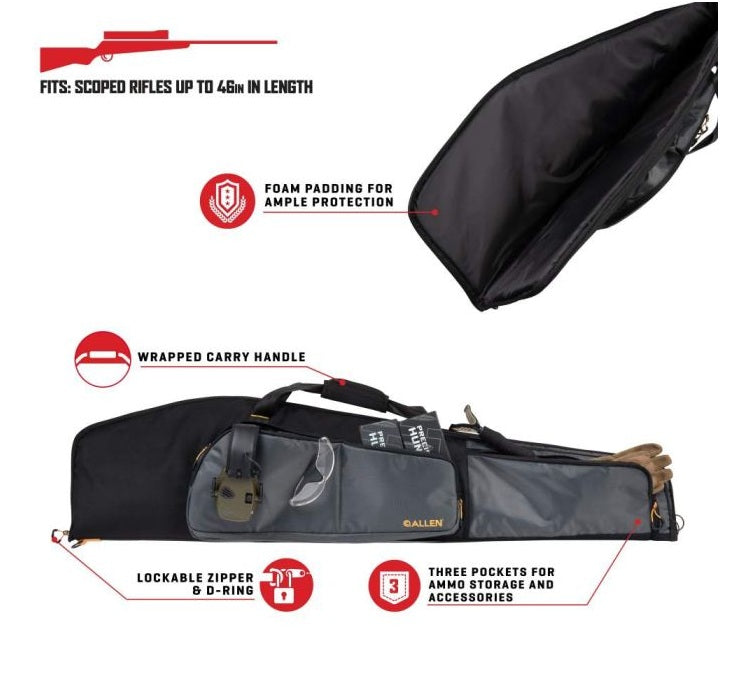 Allen Collins Rifle Case 46" - Black