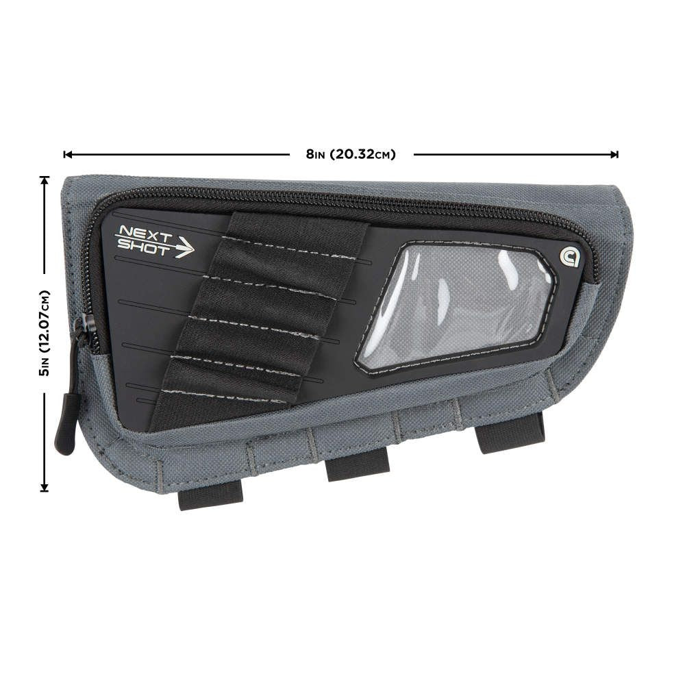 Allen Butt Stock Rifle Ammo Pouch Next Shot Cody + Cheek Piece Grey 7 Round