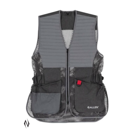 Allen Competitor Shooting Vest Ambi - Grey [sz:med/lge]