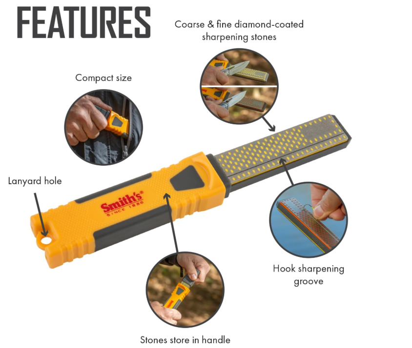 Smiths Diamond Combo Fine / Coarse Sharpener [sz:4"]