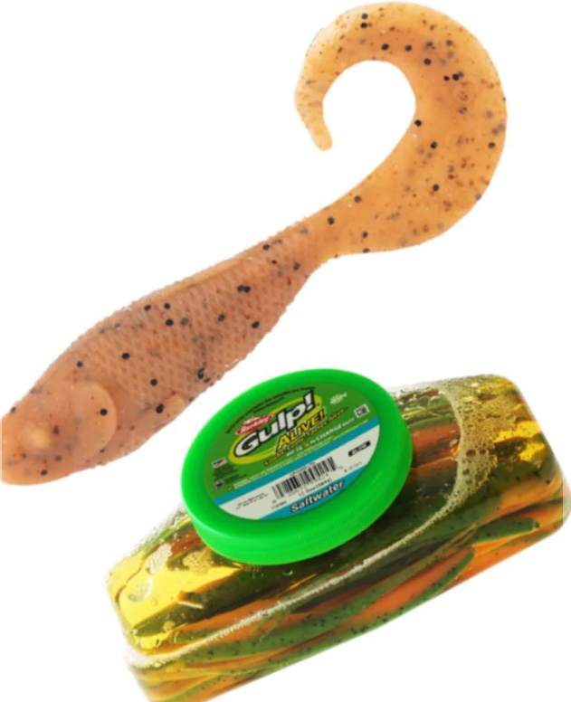 Berkley Gulp 3'' Minnow Grub Tub [cl:pumpkinseed]