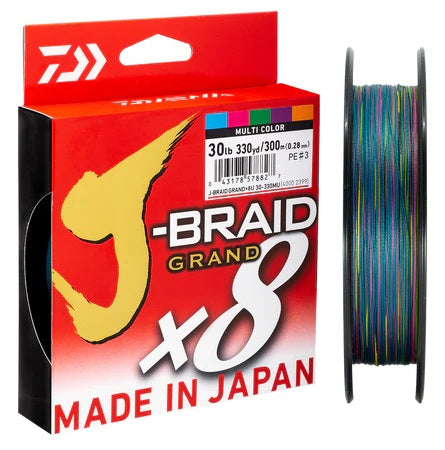 DAIWA J-BRAID 8 GRAND 150M - MULTI [TEST:10LB]