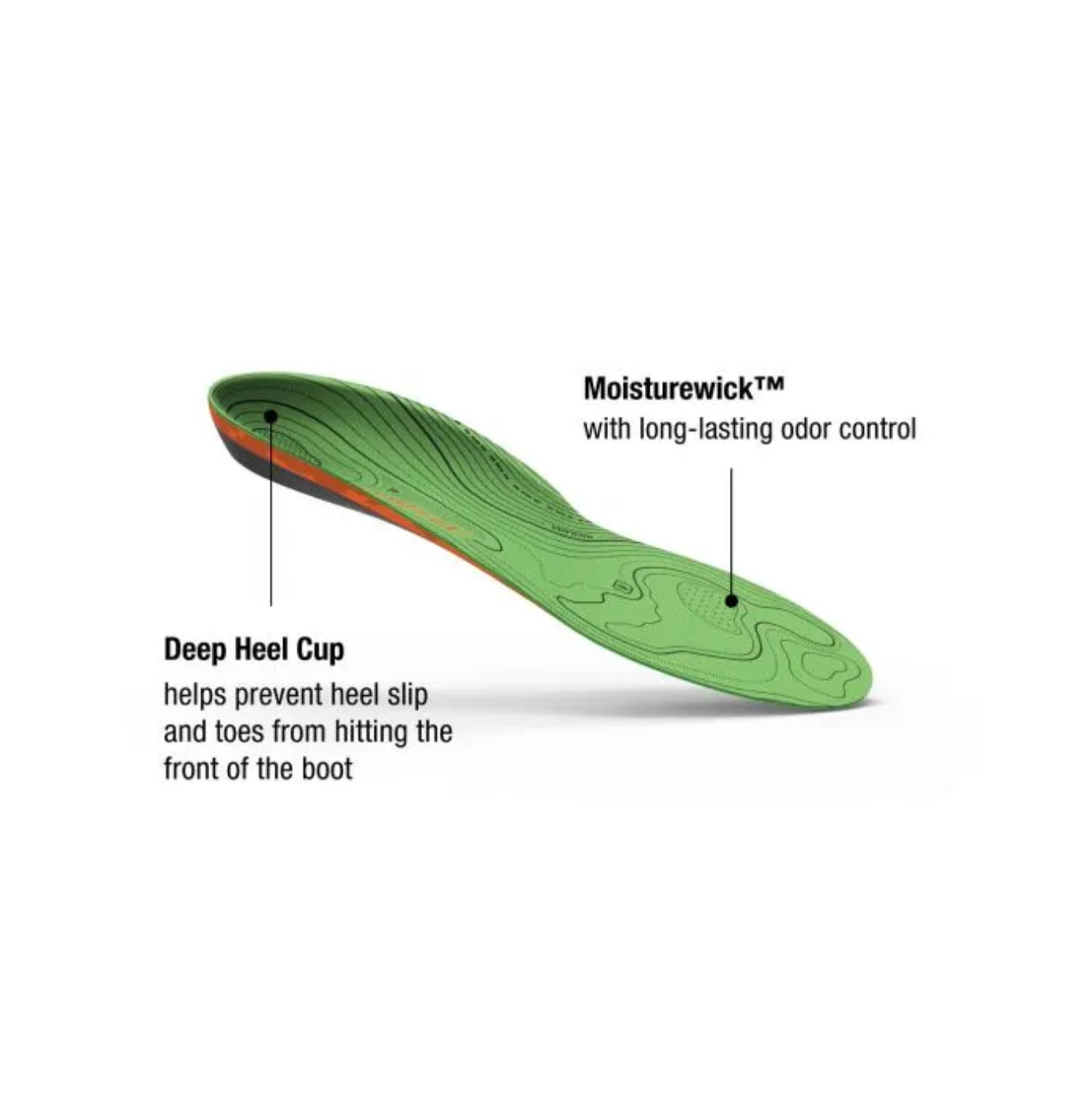 Superfeet Hike Support Insoles [sz:c 5.5-7 Us]