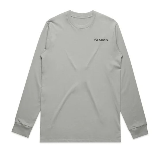Simms F26 Ls Logo Tee [sz:s Cl:grey]