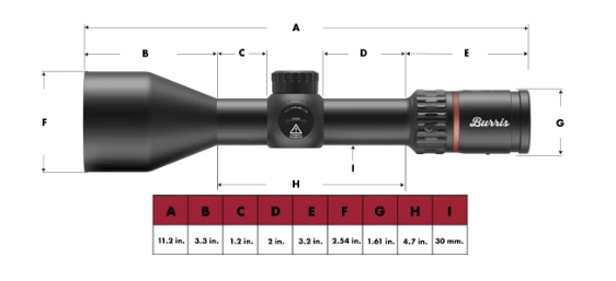 Burris Fullfeild 3-12x56mm Rifle Scope [ret:illum Ksb]