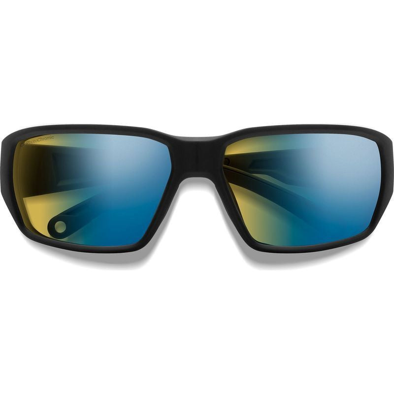 Smith Hookset Matte Black With Chromapop Polarchromic Yellow Blue Mirror Lens