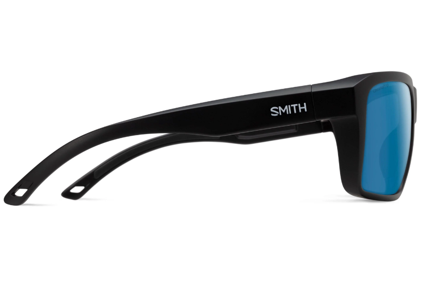 Smith Backcast Matte Black With Chromapop Glass Polarized Blue Mirror Lens