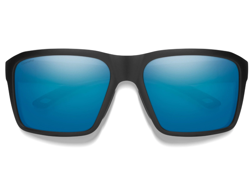 Smith Backcast Matte Black With Chromapop Glass Polarized Blue Mirror Lens