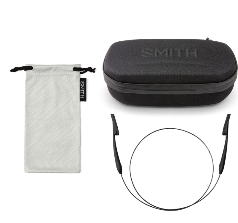 Smith Guides Choice Matte Black With Chromapop Glass Polarchromic Rose Blue Mirror Lens