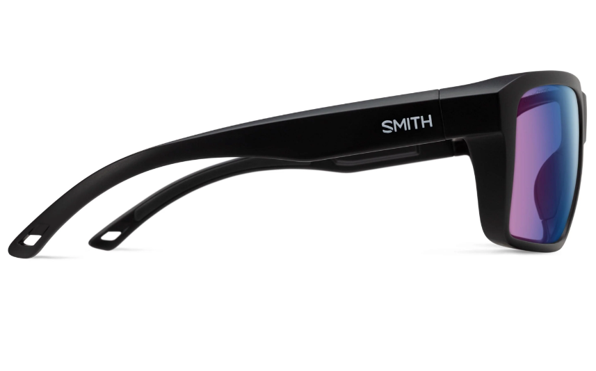 Smith Backcast Matte Black With Chromapop Glass Polarchromic Rose Blue Mirror Lens