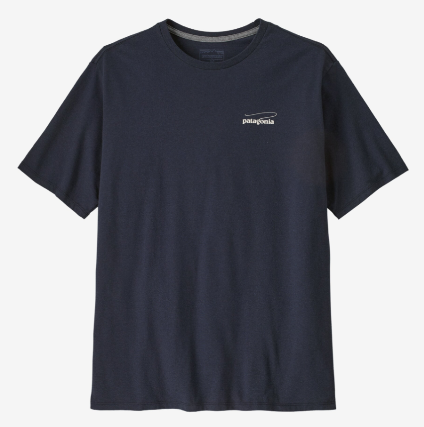 Patagonia Mens Casting Logo Responsibili-tee [sz:s Cl:smoulder Blue]