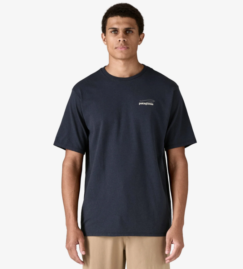 Patagonia Mens Casting Logo Responsibili-tee [sz:s Cl:smoulder Blue]