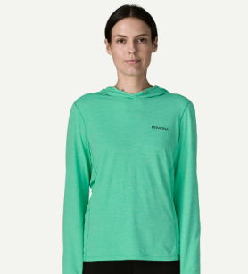 Patagonia Womens Cap Cool Sun Hoody - Peak Visions [sz:s Cl:early Teal]