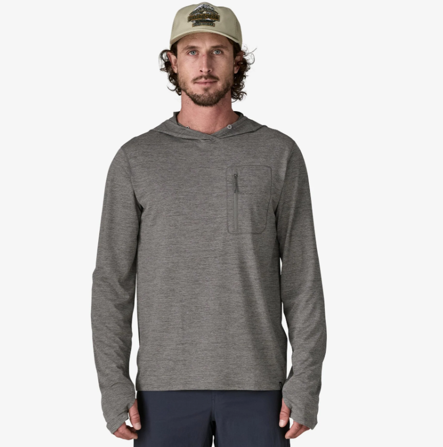 Patagonia Mens Cool Cap Sun Hoody [sz:s Cl:forge Grey-noble Grey]