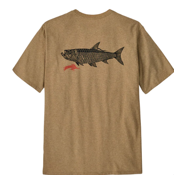 Patagonia Take A Stand Resposibili-tee [sz:m Cl:salty Roach: Bobcat Brown]