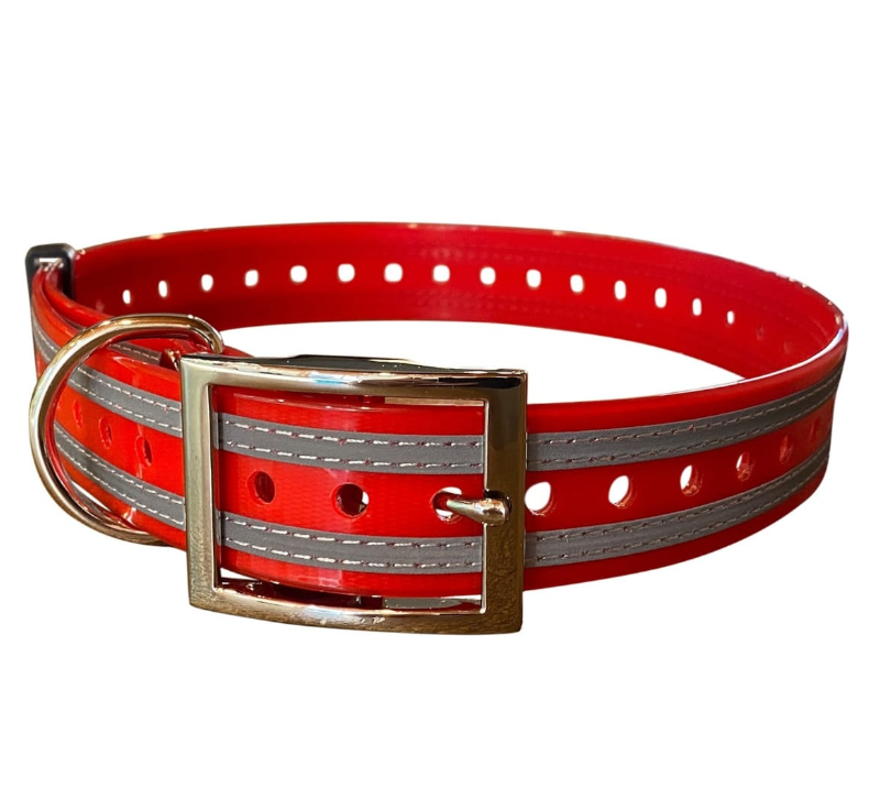 Optic Hunting 30mm Reflective Dog Collar [cl:red]