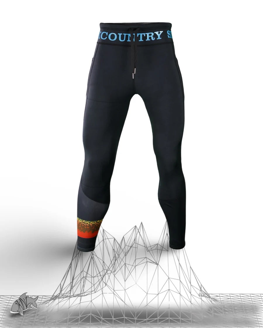 Backcountry Skinz Z-series Neoprene Black Char Leggings [sz:s]