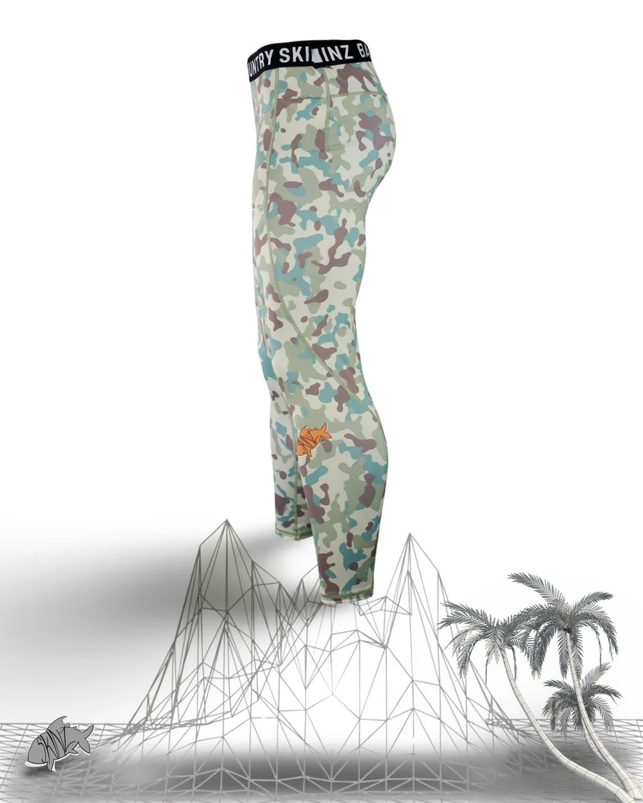 Backcountry Skinz Mens Solarflexz Leggings - Sandstorm Camo [sz:s]
