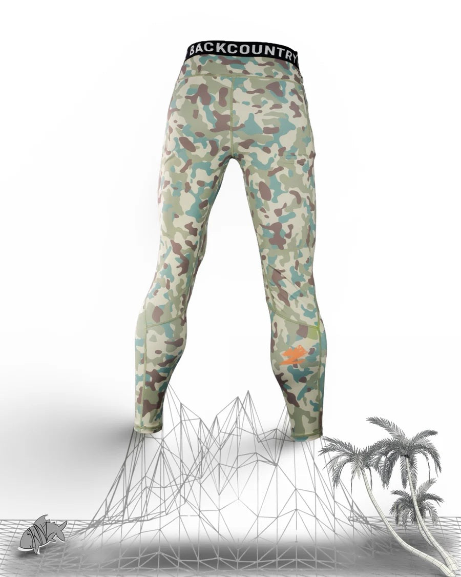 Backcountry Skinz Mens Solarflexz Leggings - Sandstorm Camo [sz:s]