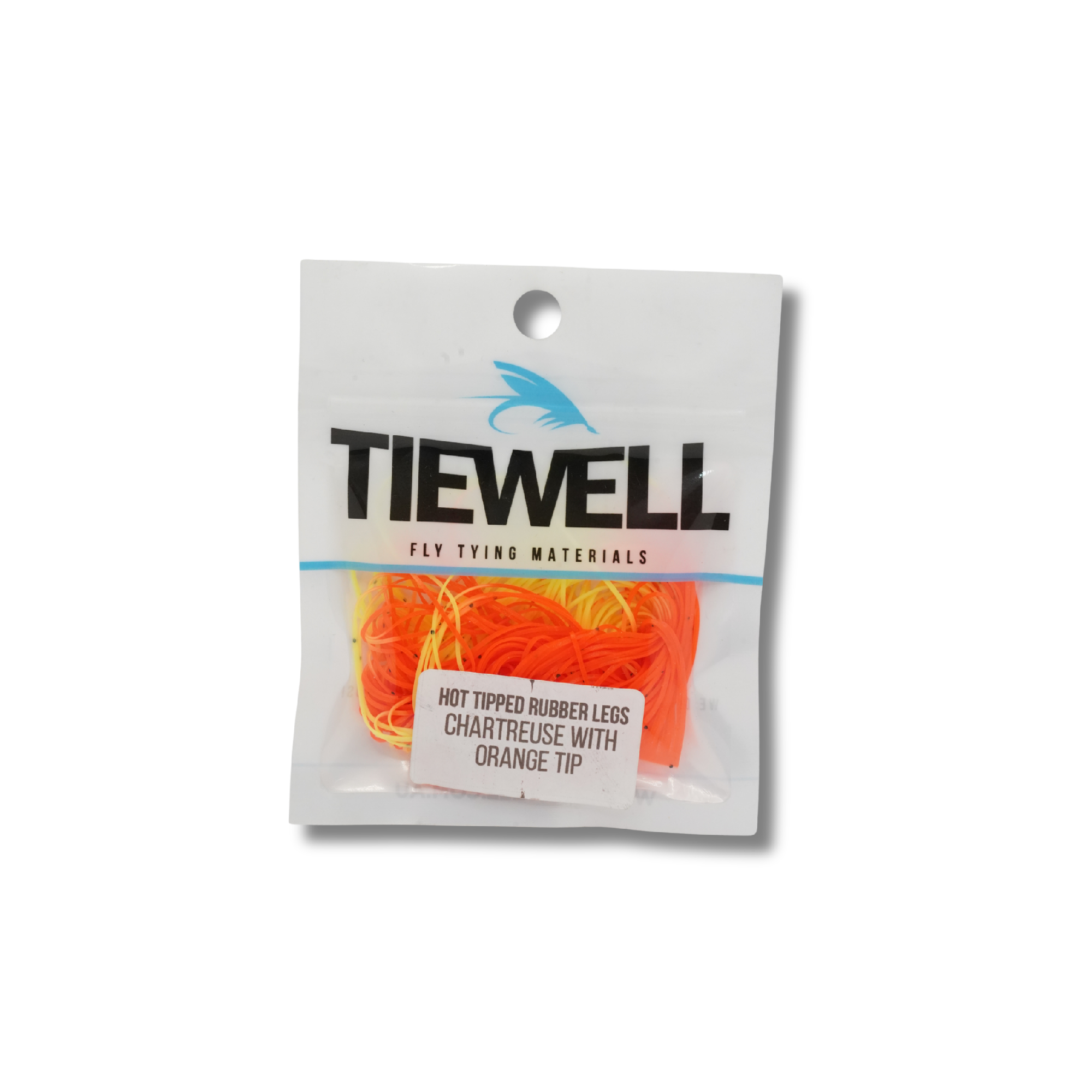 Tiewell Hot Tipped Rubber Legs [cl:chartreuse W/ Orange Tip]
