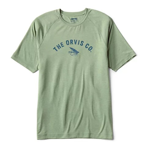 Orvis Dricast Logo Ss Crew [sz:m Cl:aloe]
