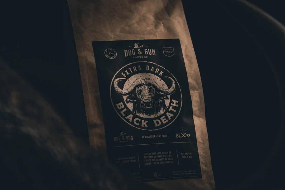 Dog And Gun Black Death Extra Dark  Pre-loaded Drip Filters 25pk