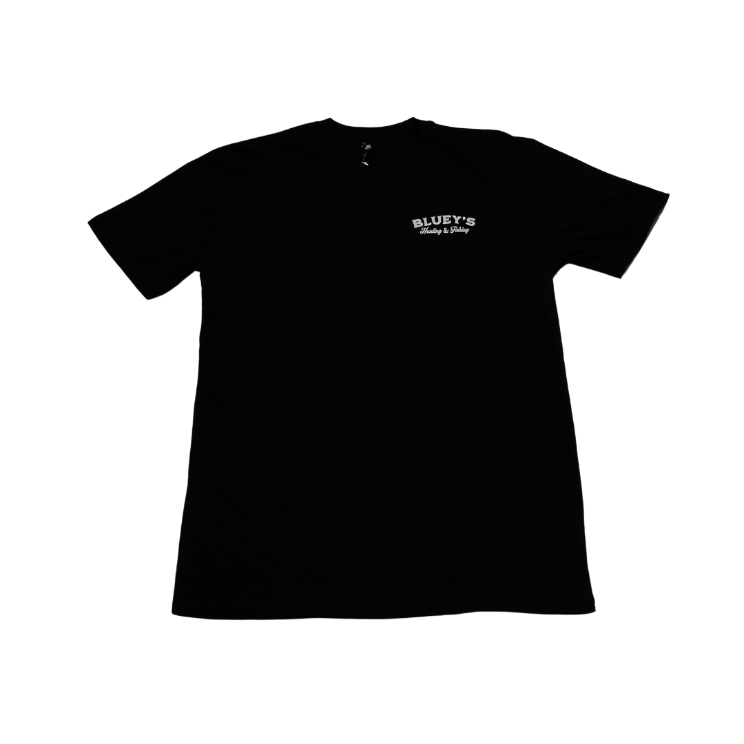 Blueys Mens Staple Trout Logo Tee - Black [sz:extra Small]