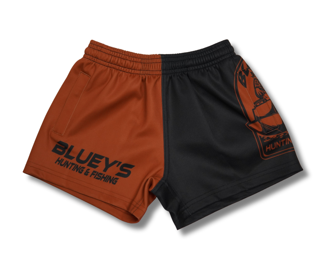 Bluey's Kids Scoping Cod Footy Shorts - Side Zip Pocket [sz:2]