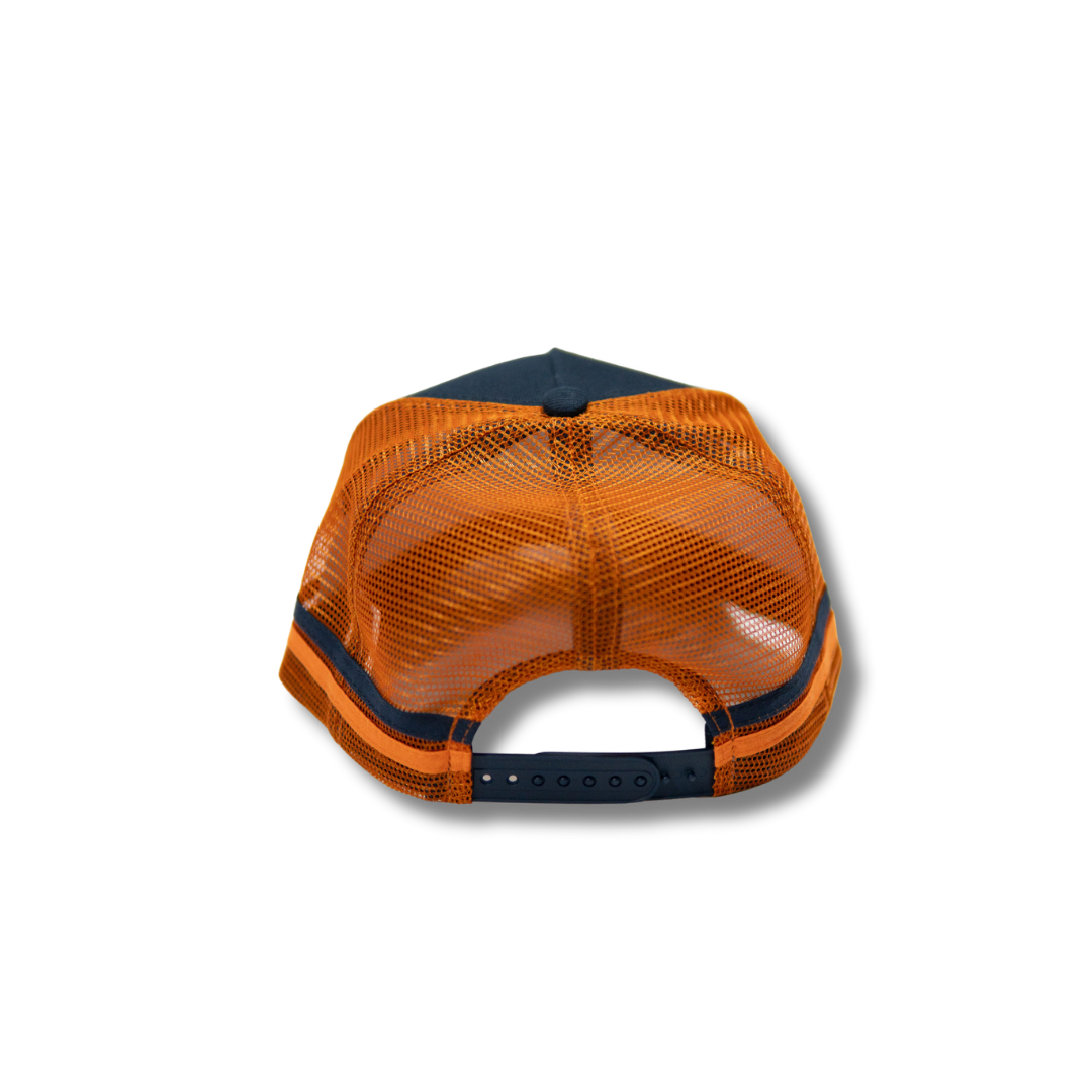 Bluey's Classic Trucker Cap - Navy/orange 