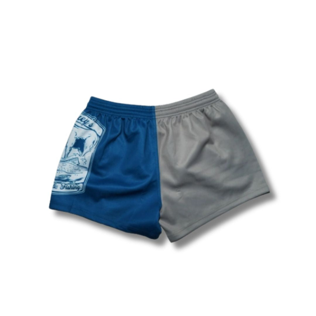 Bluey's Kids Trout & Stag Footy Shorts - Side Zip Pocket [sz:2]