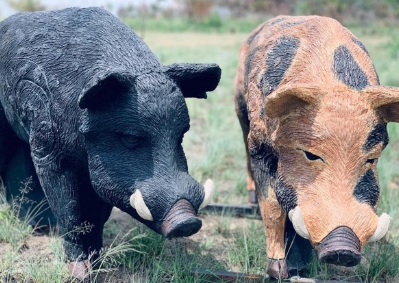 Wildcrete Australian Feral Boar 3d Archery Target [cl:black]