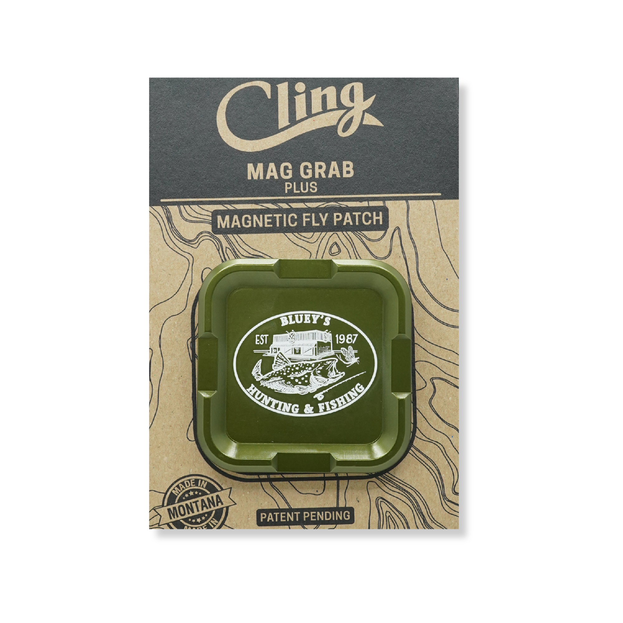 Cling Mag Grab Plus Magnetic Bluey's Fly Patch [cl:deep Green]