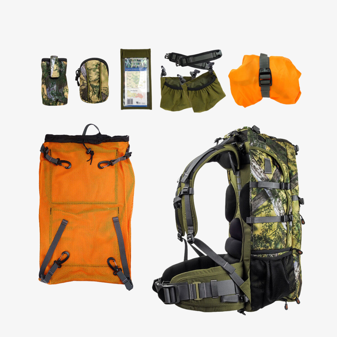 Moroka 30 Alpine Stalkler 30l Camo Full Kit [sz:large Waist/large Harness]