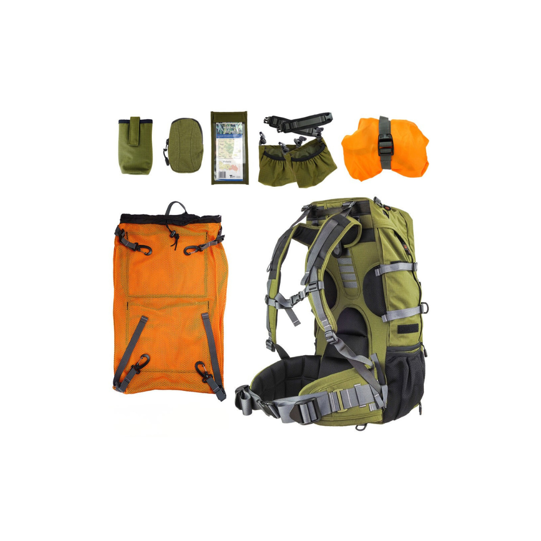 Moroka 30 Alpine Stalker 30l Olive Full Kit [sz:med Waist/large Harness]