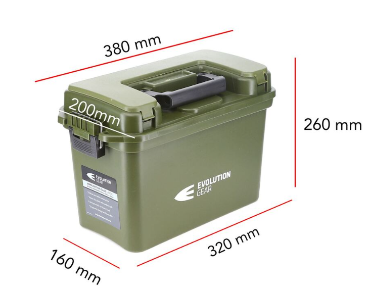 Evolution Gear Weatherproof Ammunition Box [sz:l]