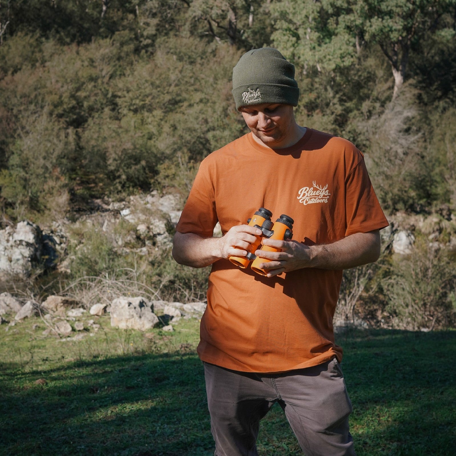 Bluey's Outdoors Mens Stag T-shirt [sz:s Cl:copper]