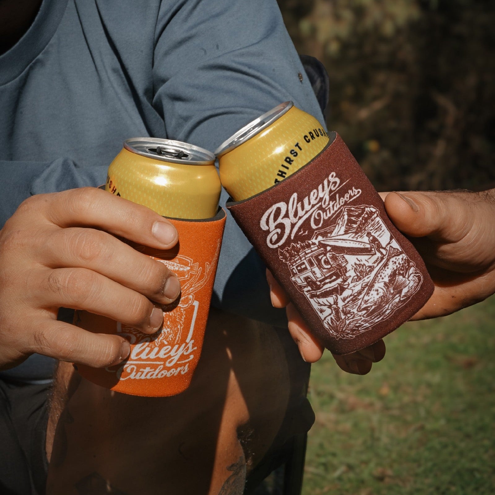 Bluey's Outdoors Stag Stubby Holder [cl:burnt Orange]