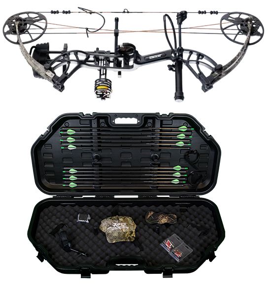 Bear Archery Compound Bow Cruzer G4 Rth  Field Ready Kit [cl:truetimber Strata]