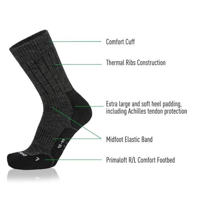 Lowa Socks - Winter Grey/black [sz:eu 41-42]
