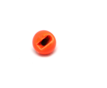 Fullingmill Painted Slotted Tungsten Bead - Fluro Orange [sz:2.0mm]