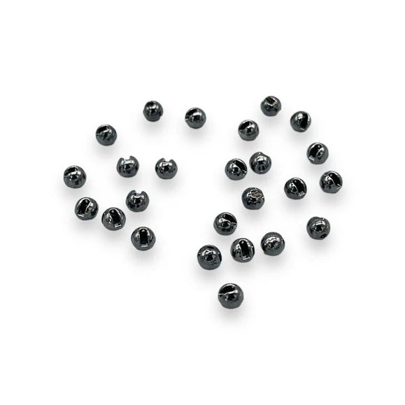 Upavon Slotted Metallic Tungsten Beads 2.5mm [sz:2.5mm Cl:black Nickle]