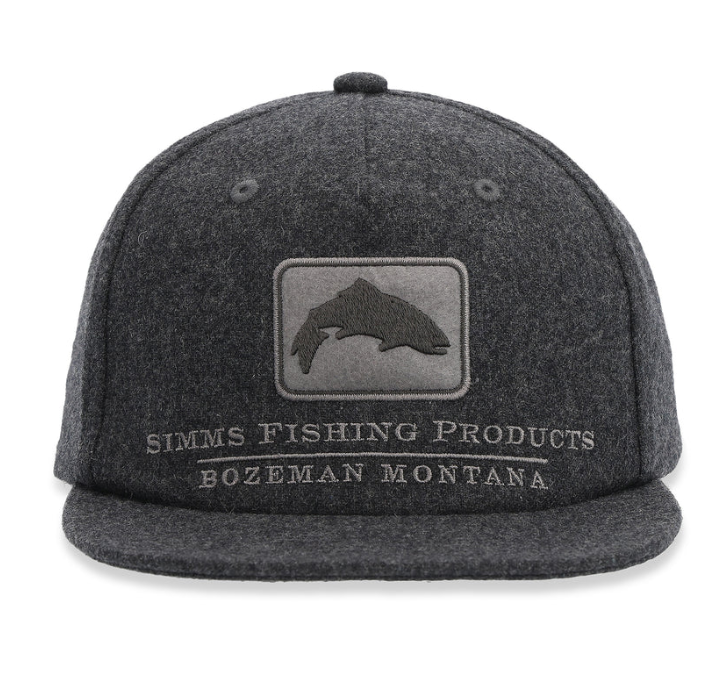Simms Wool Trout Icon Trucker Cap [cl:graphite]