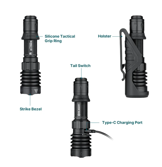 Olight Warrior X 4 2600 Lumens Long Throw Tactical Torch [cl:black]