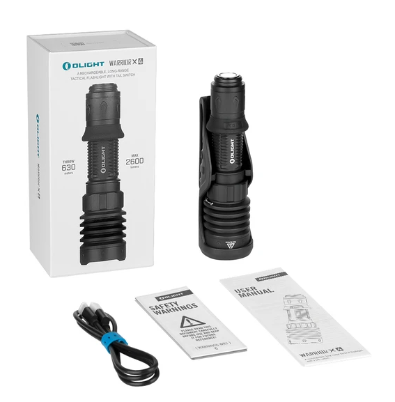 Olight Warrior X 4 2600 Lumens Long Throw Tactical Torch [cl:black]