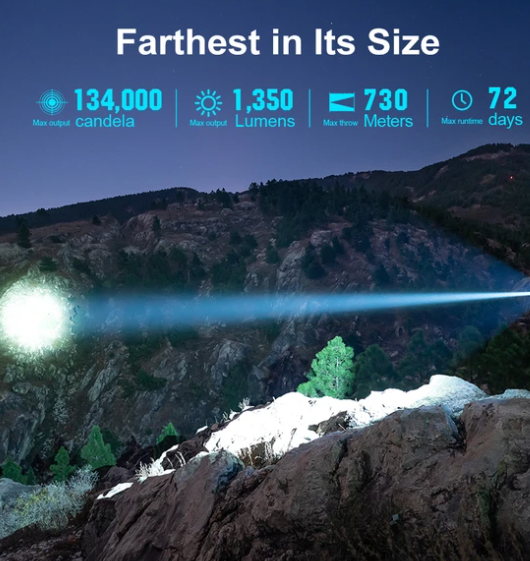 Olight Javelot 1350 Lumens Long Range Torch [cl:matte Black]