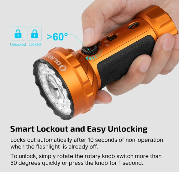 Olight Marauder Mini 2 - 10,000 Lumens Rechargeable High Power Torch [cl:orange]
