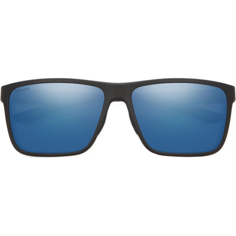 Smith Riptide Matte Black With Chromapop Polarized Glass Blue Mirror Lens