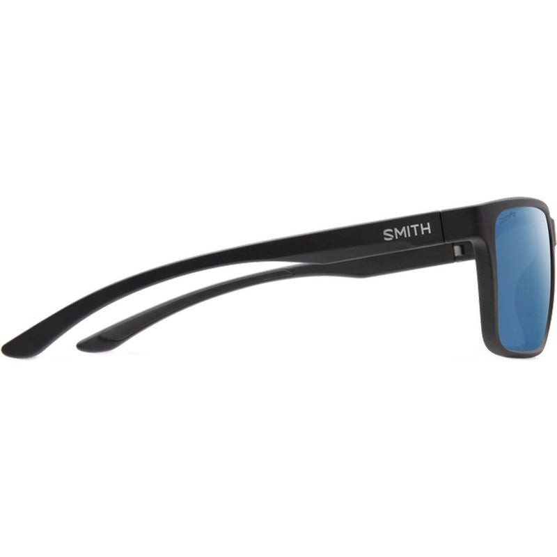 Smith Riptide Matte Black With Chromapop Polarized Glass Blue Mirror Lens